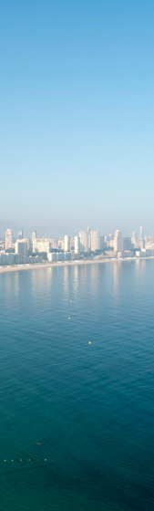 Foto de una playa en Benidorm