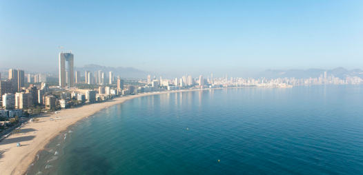 Foto de una playa en Benidorm